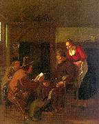 Messenger Reading to a Group in a Tavern Ludolf de Jongh